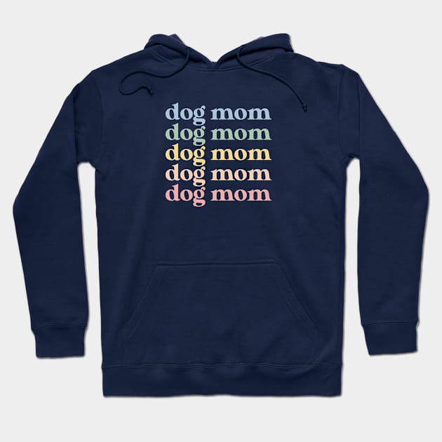 Dog Mom Gift Retro Dog Mom Hoodie by kmcollectible